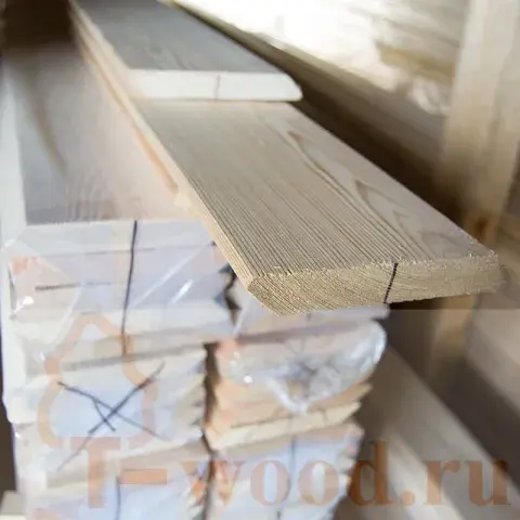 Планкен скошенный из лиственницы 20x120мм